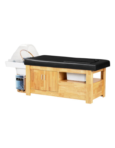 Head Spa Japanese 3-in-1 Bed Table – ZenFusion Black Edition