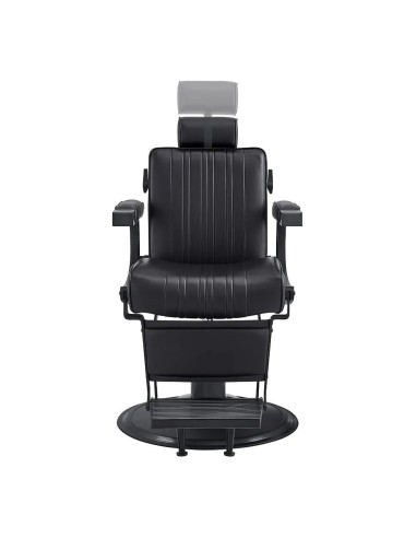 Silla de barbero Belgrano negra completa