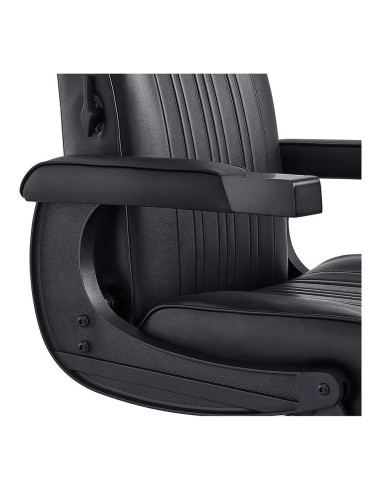 Silla de barbero Belgrano negra completa