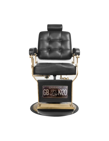 Silla de barbero BOSS Obsidian: Negro intenso y rendimiento profesional 