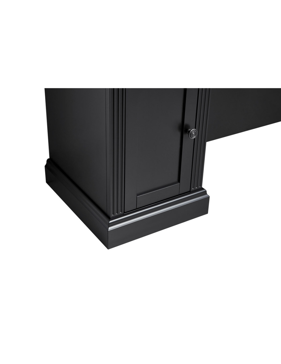 Postazione da barbiere WILLIAM 2B – Premium Retro Nero con vetrine