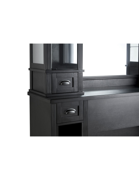 WILLIAM 2B Friseursalon – Premium Retro Schwarz mit Vitrinen