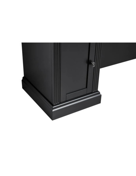 William 1B Barber Styling Station met wastafel – Retro Black Pro