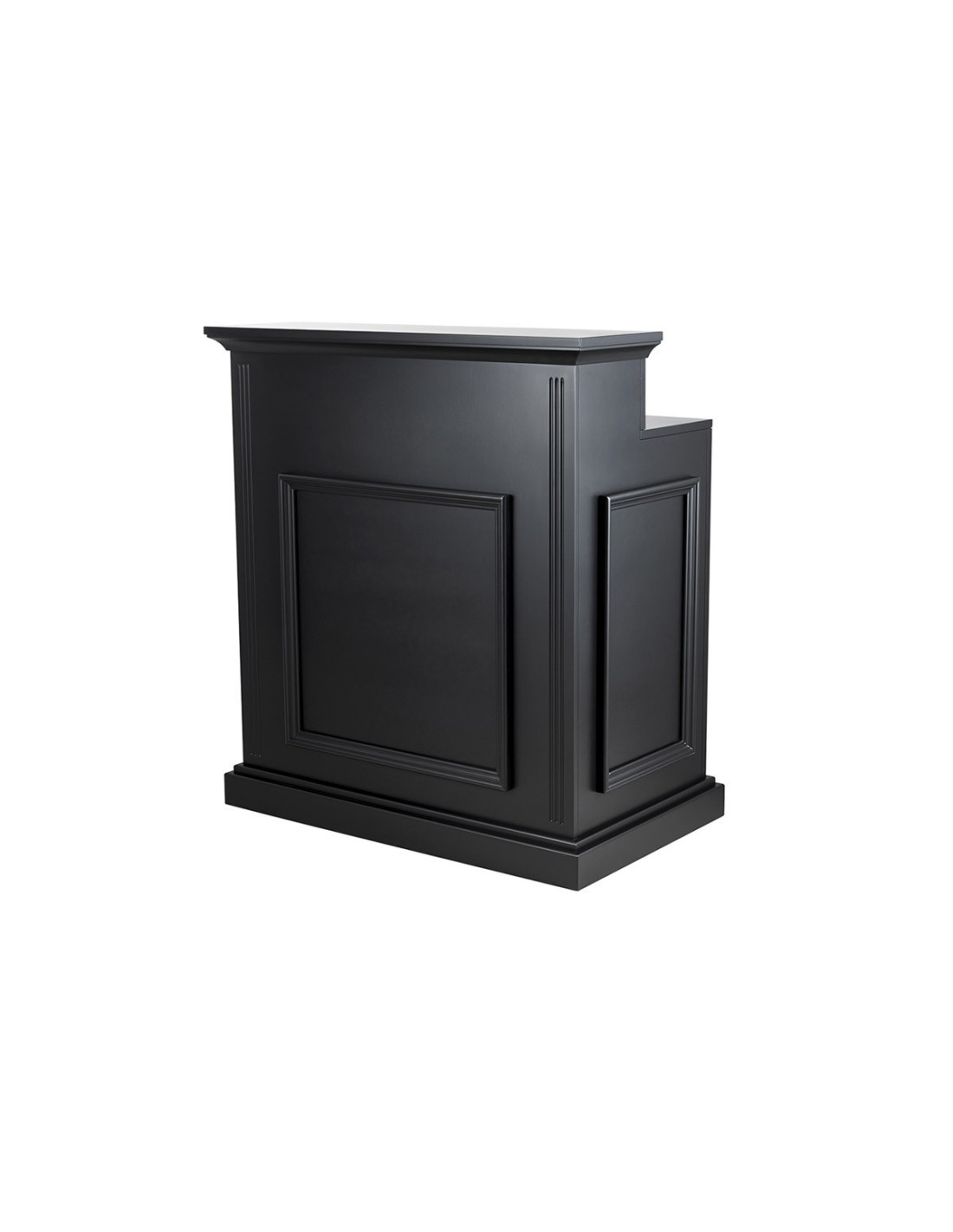 Balcão de Recepção Barber EARL – Balcão de Recepção Retrô Preto