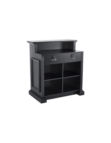 Barber EARL Reception Desk – Retro Black Reception Counter