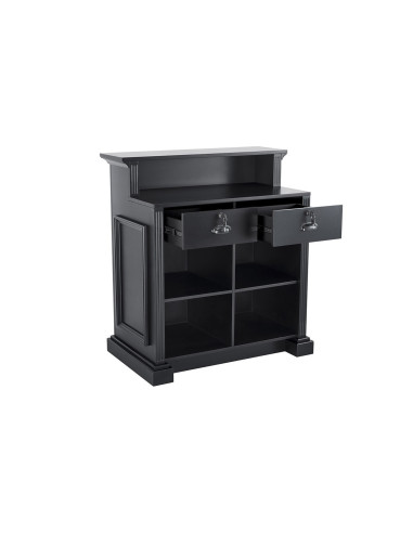 Barber EARL Reception Desk – Retro Black Reception Counter