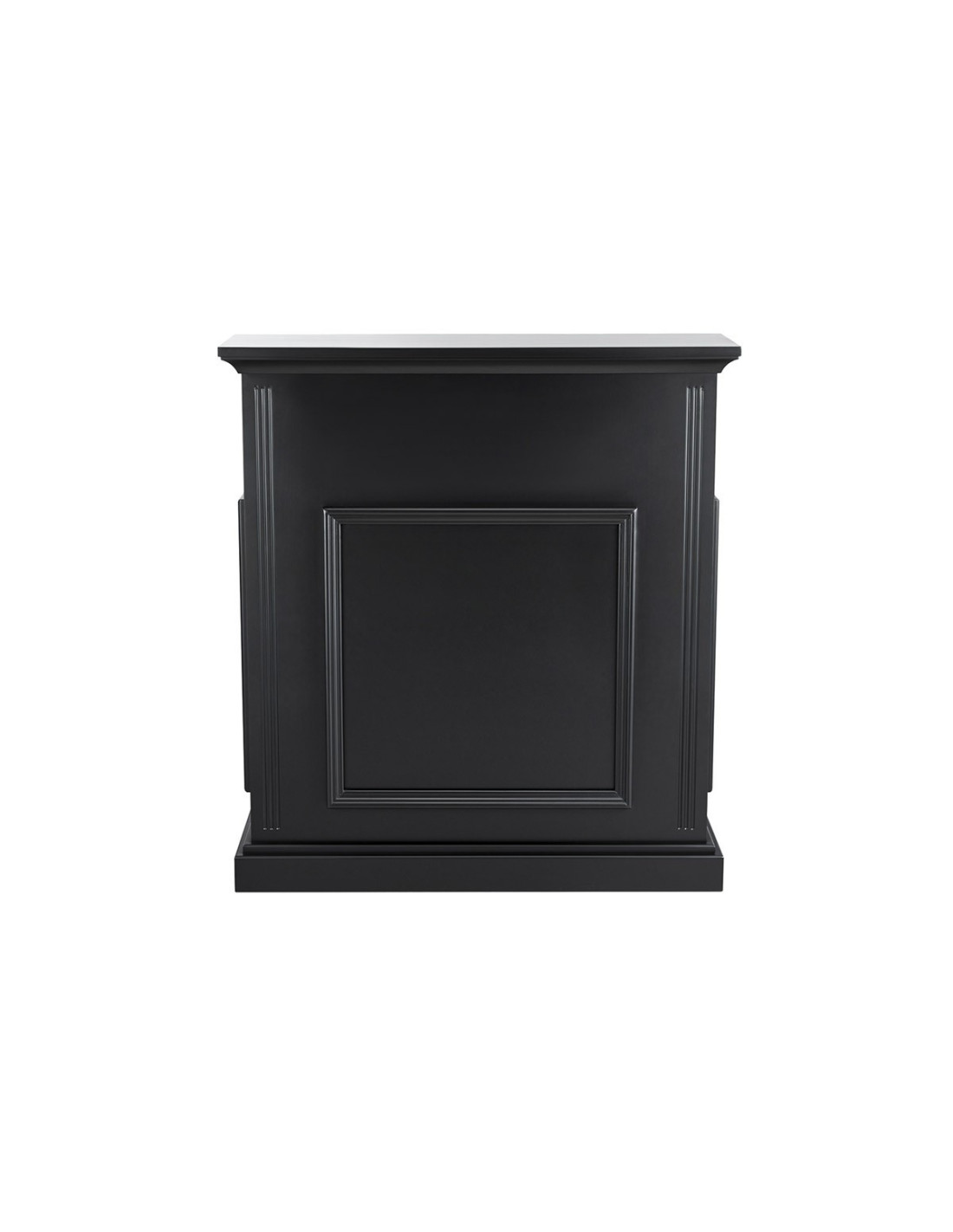 Banque d’accueil Barber EARL – Comptoir Réception Noir Rétro 