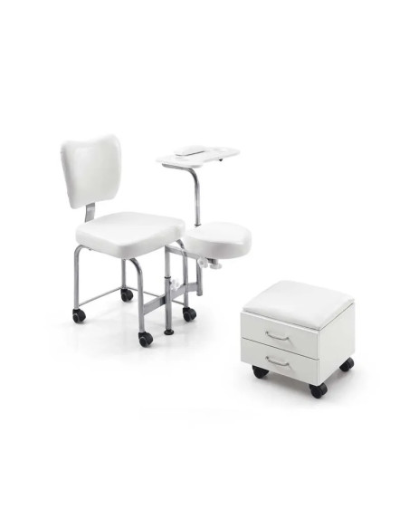 Fotel do pedicure TENDY pro – schowek i podnóżek