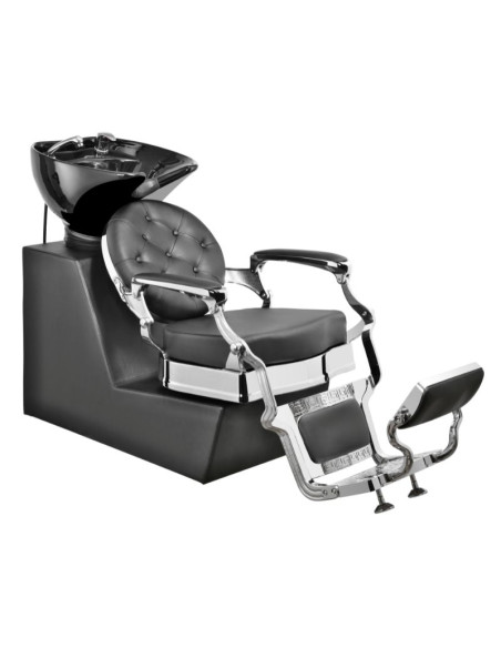 Myjnia fryzjerska Florence Barber Silver and Black – ergonomiczny komfort dla fryzjerów