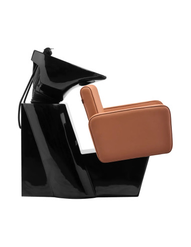 Lavatório para cabeleireiro Copenhagen, cor conhaque – Design moderno e conforto premium