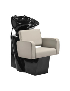 Copenhagen Hairdressing Wash Basin, Grey-Beige – Premium Comfort & Modern Design