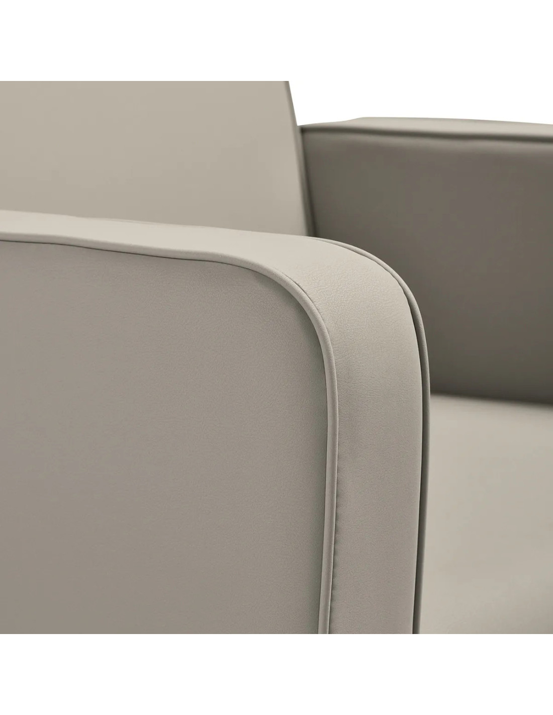 Poltrona da parrucchiere Copenhagen, grigio-beige: comfort premium e design moderno