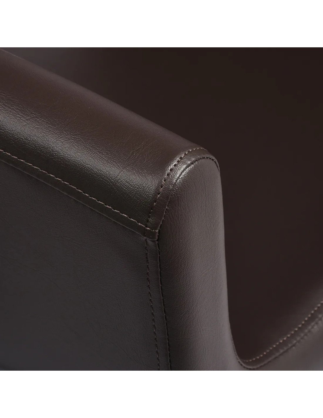 Poltrona da parrucchiere Naples, marrone cioccolato: design italiano e comfort professionale