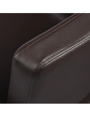 Poltrona da parrucchiere Naples, marrone cioccolato: design italiano e comfort professionale