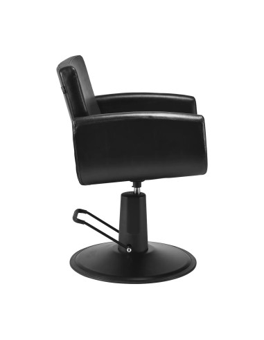 Cadeira de cabeleireiro Naples Full Black – Design Integrado e Conforto Profissional