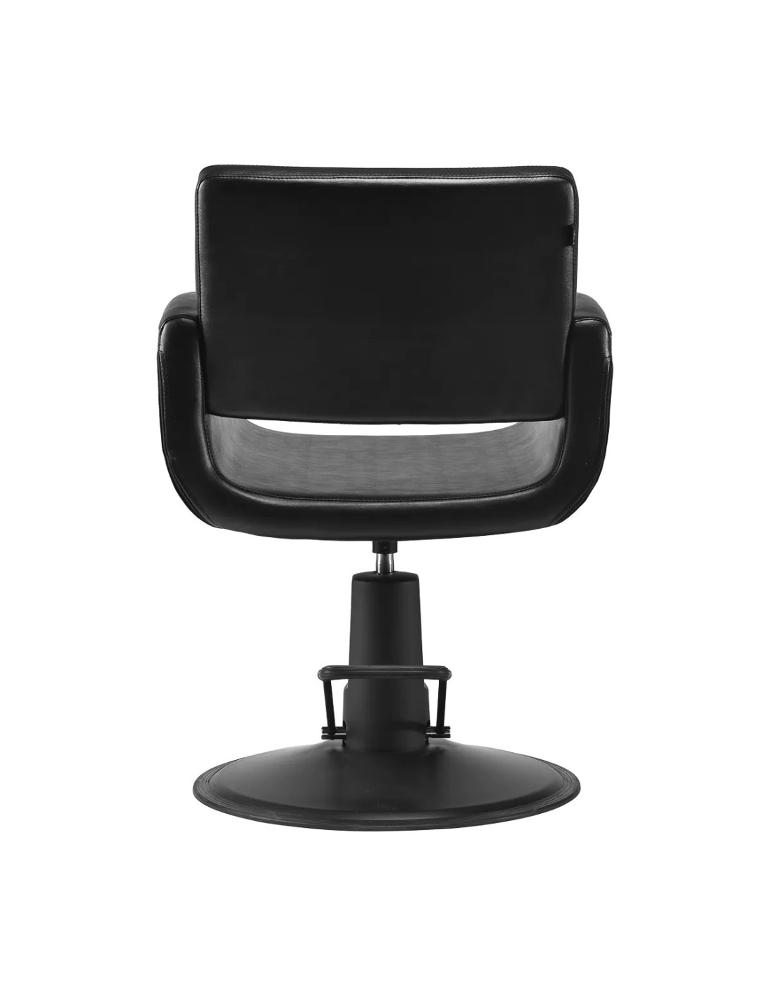 Cadeira de cabeleireiro Naples Full Black – Design Integrado e Conforto Profissional