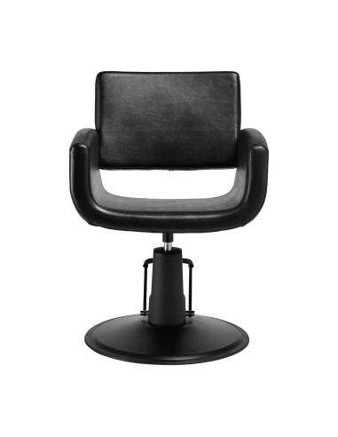 Cadeira de cabeleireiro Naples Full Black – Design Integrado e Conforto Profissional