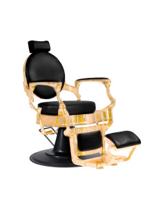 Poltrona da barbiere CICERO ORO NERO