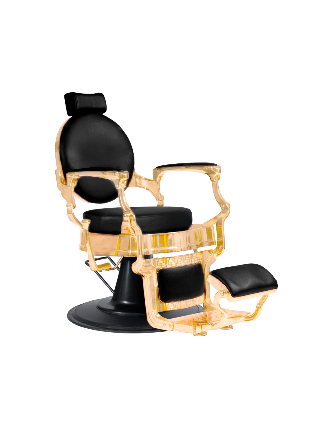CICERO black & gold Barber chair – Total black design