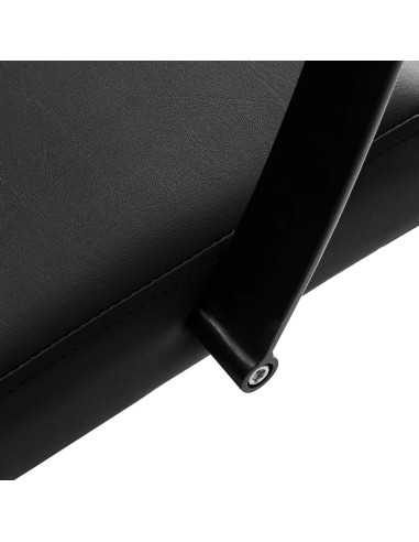 Sillón de peluquería hidráulico Cagliari negro: diseño minimalista y comodidad profesional