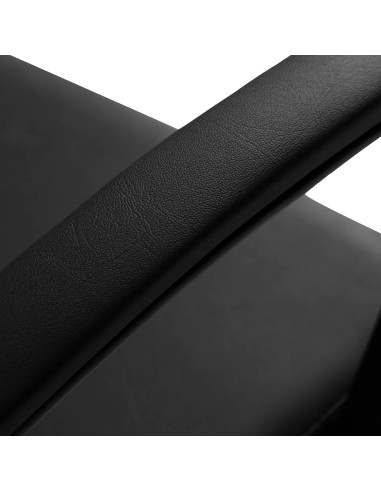 Poltrona da parrucchiere idraulica nera Cagliari: design minimalista e comfort professionale