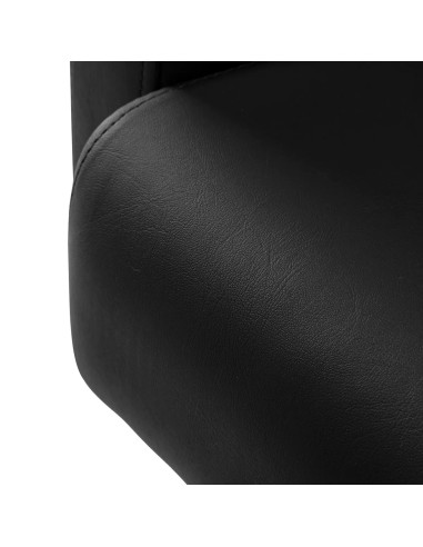 Poltrona da parrucchiere idraulica Matera nera: eleganza strutturata e comfort professionale