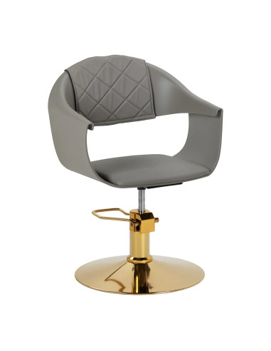 Sillón de peluquería ASTORIA negro y dorado: elegancia profesional y comodidad premium