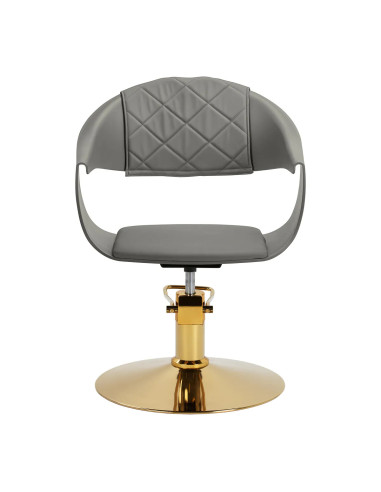 ASTORIA Friseurstuhl, Grau & Gold – Professionelle Eleganz und erstklassiger Komfort