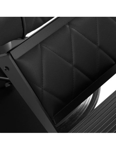 Cadeira de barbeiro Diamond Black – Design moderno e ergonomia profissional 