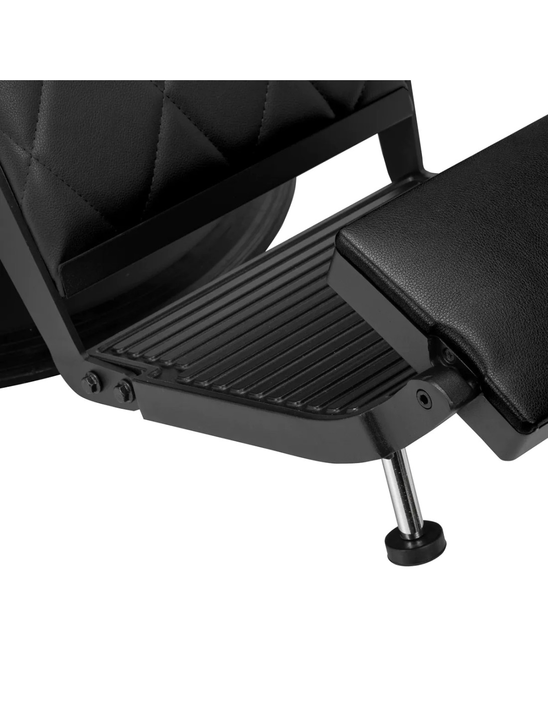 Fotel barberski Diamond Black – nowoczesny design i profesjonalna ergonomia 