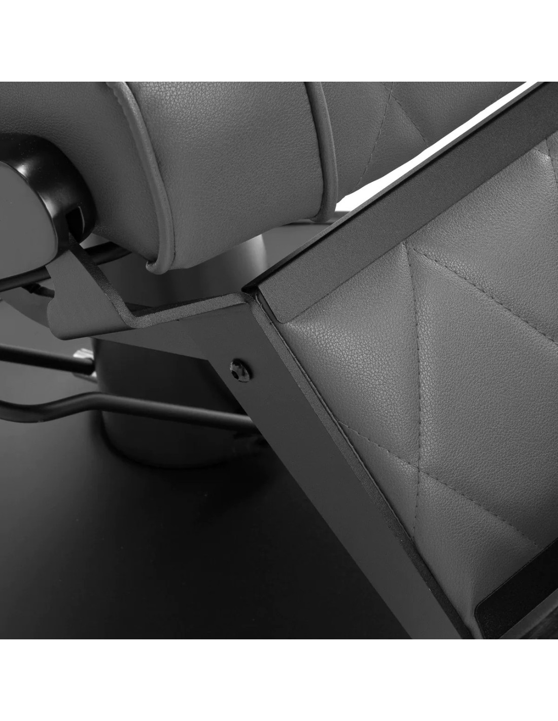 Barberstuhl Diamond, Schwarz und Grau – Modernes Design & professionelle Ergonomie 