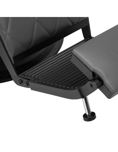 Barberstuhl Diamond, Schwarz und Grau – Modernes Design & professionelle Ergonomie 