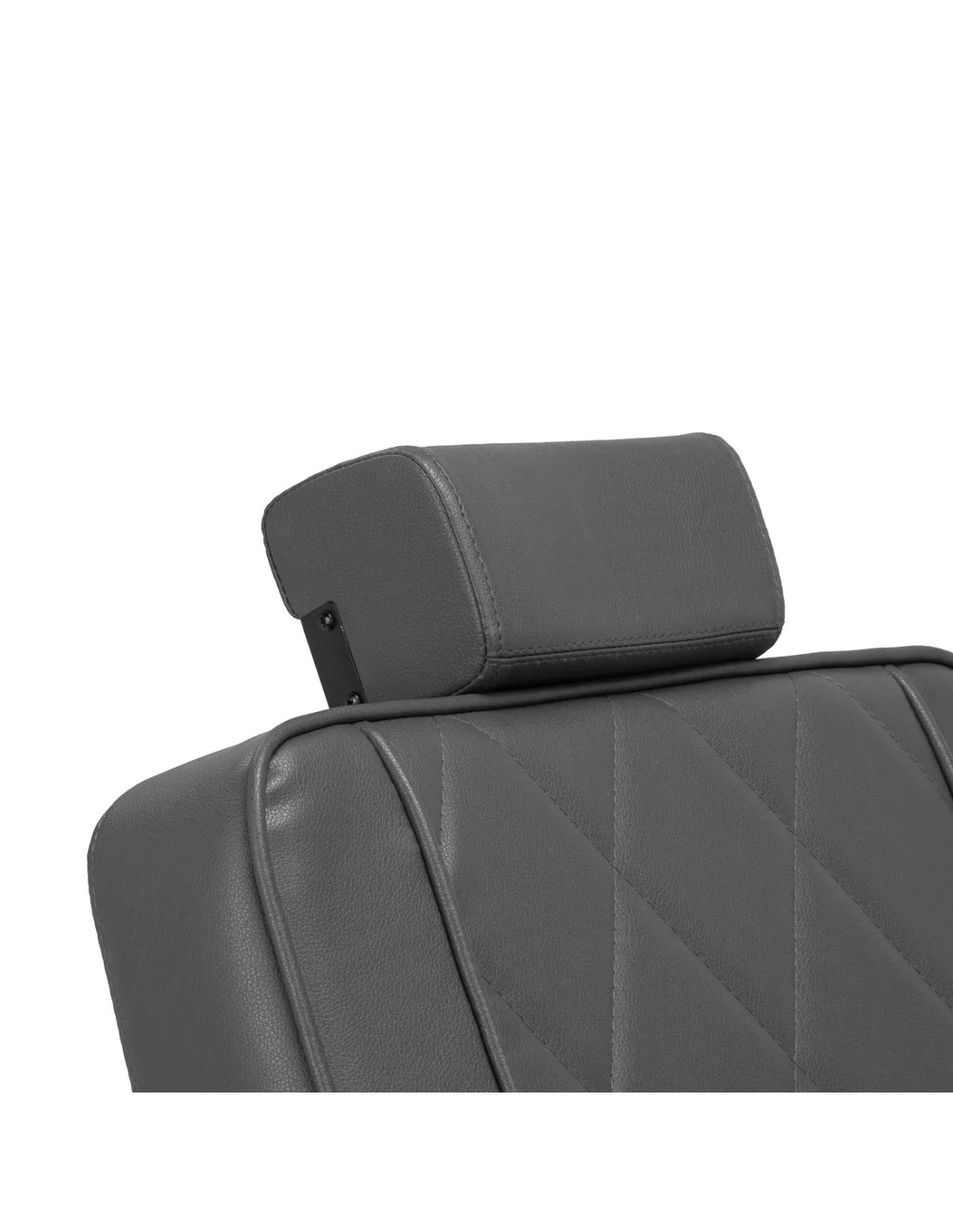 Fotel barberski Diamond, czarno-szary – nowoczesny design i profesjonalna ergonomia 