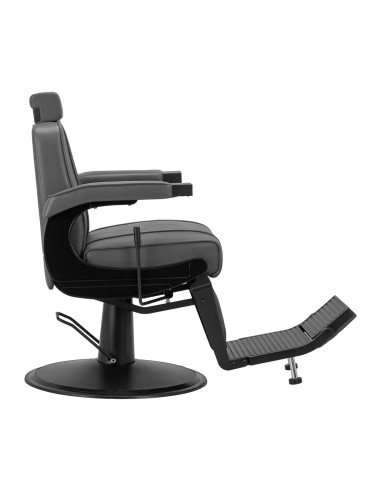 Barberstuhl Diamond, Schwarz und Grau – Modernes Design & professionelle Ergonomie 
