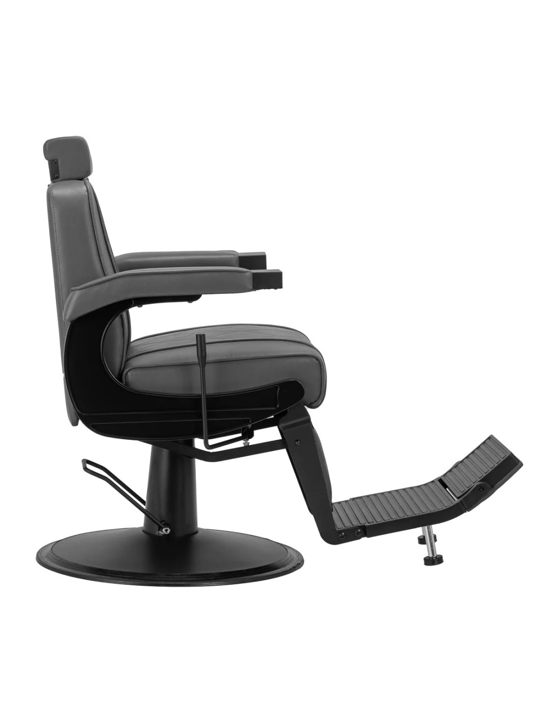 Diamond Fotel barberski , zwart en grijs – modern design en professionele ergonomie 