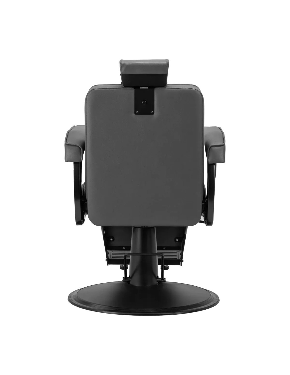 Cadeira de barbeiro Diamond, preta e cinza – Design moderno e ergonomia profissional 