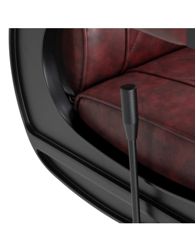 Poltrona barbiere Diamond Steel Bordeaux – Lusso e comfort professionale 