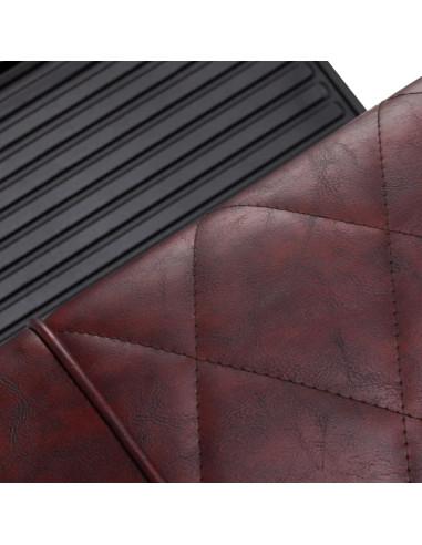 Cadeira de barbeiro Diamond Steel Bordeaux – Luxo e conforto profissional 