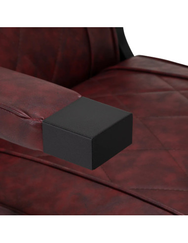 Fauteuil Barbier Diamond Steel Bordeaux – Luxe & confort pro 