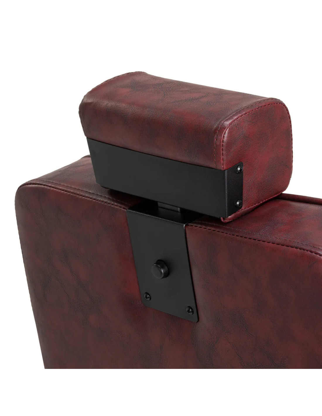 Fotel barberski Diamond Steel Bordeaux – luksus i profesjonalny komfort 