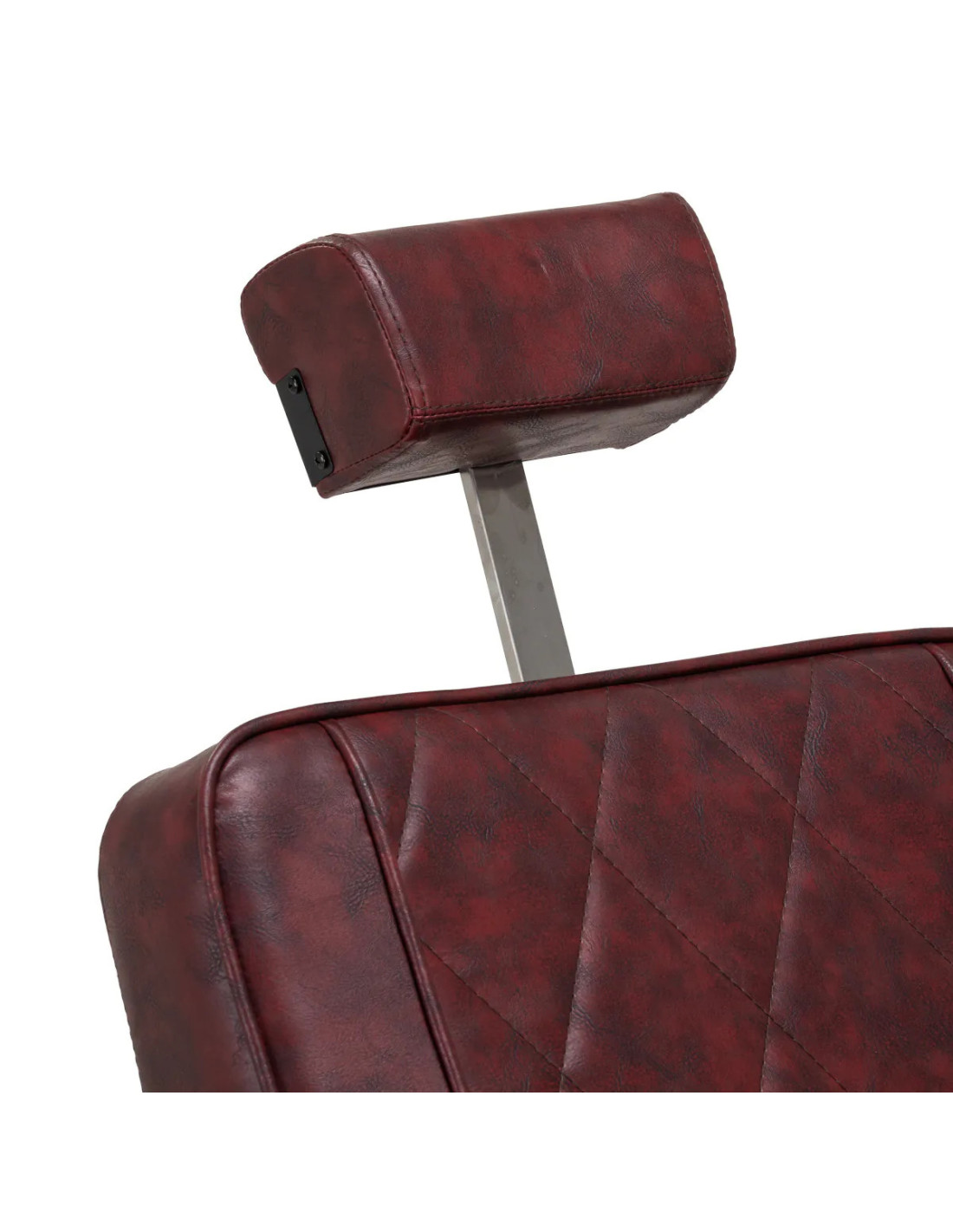 Cadeira de barbeiro Diamond Steel Bordeaux – Luxo e conforto profissional 
