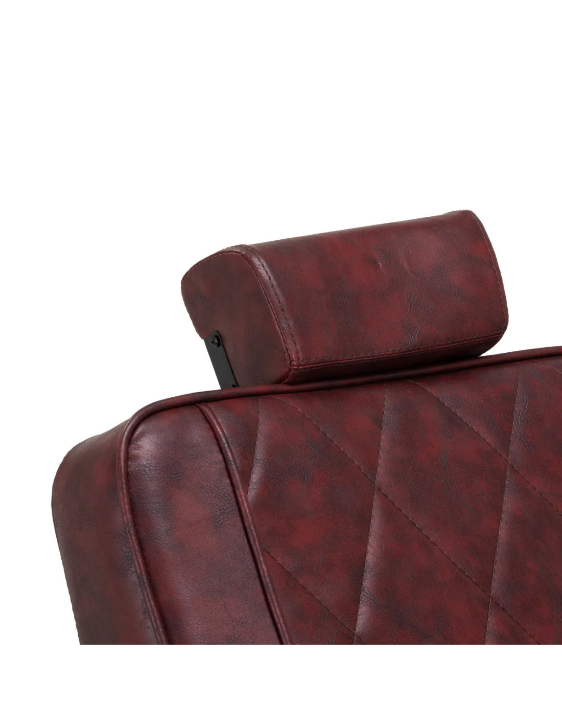 Poltrona barbiere Diamond Steel Bordeaux – Lusso e comfort professionale 