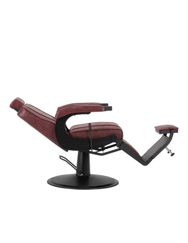 Diamond Steel Fotel barberski Bordeaux – Luxe en professioneel comfort 