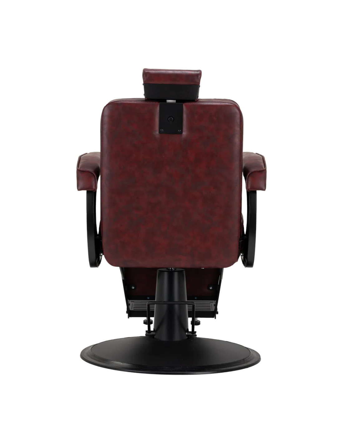 Poltrona barbiere Diamond Steel Bordeaux – Lusso e comfort professionale 