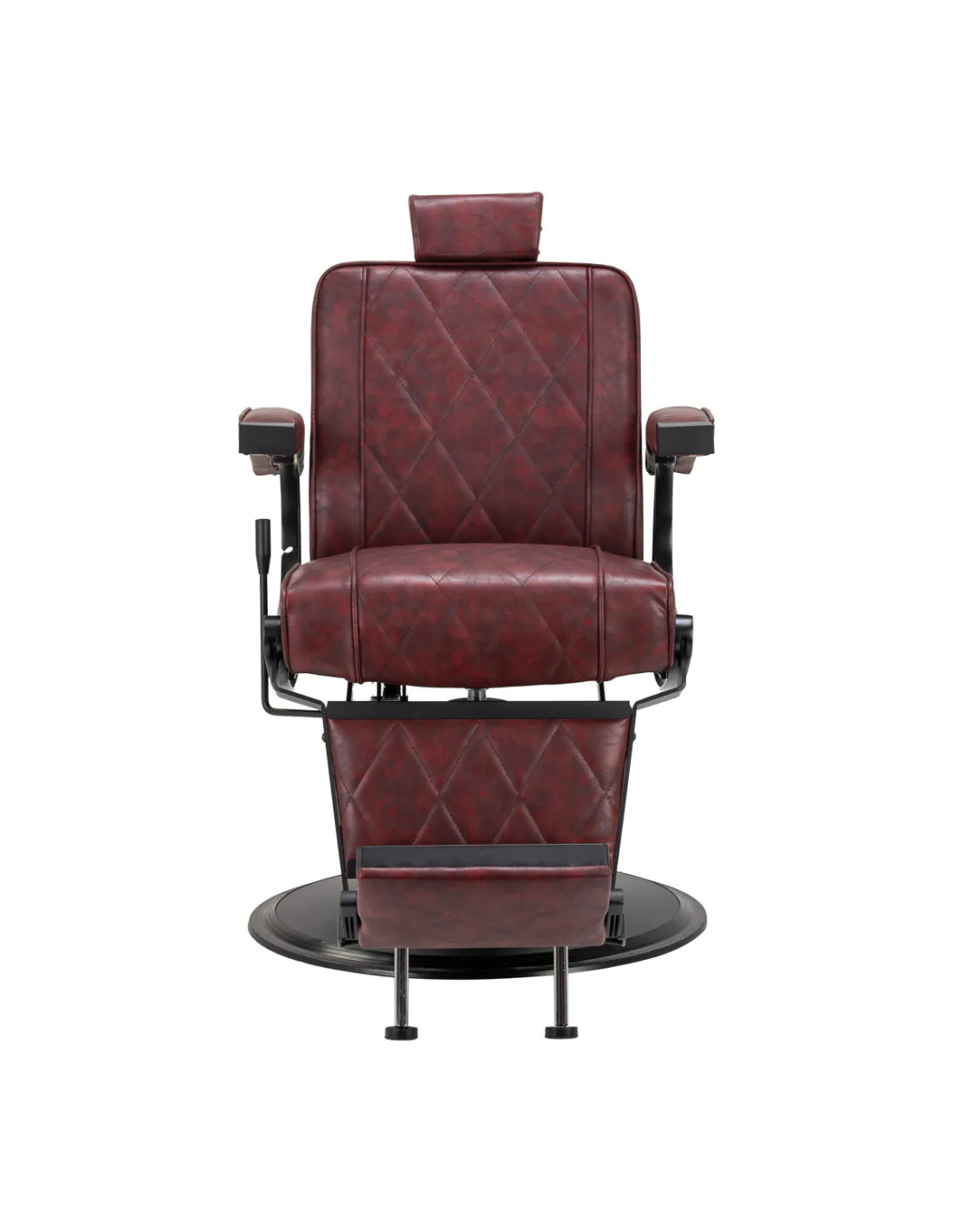 Diamond Steel Barber chair Bordeaux – Luxury & professional comfort 