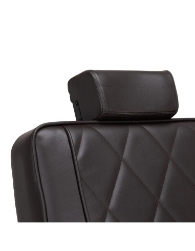 Fotel barberski Diamond Brown – nowoczesny design i profesjonalna ergonomia 