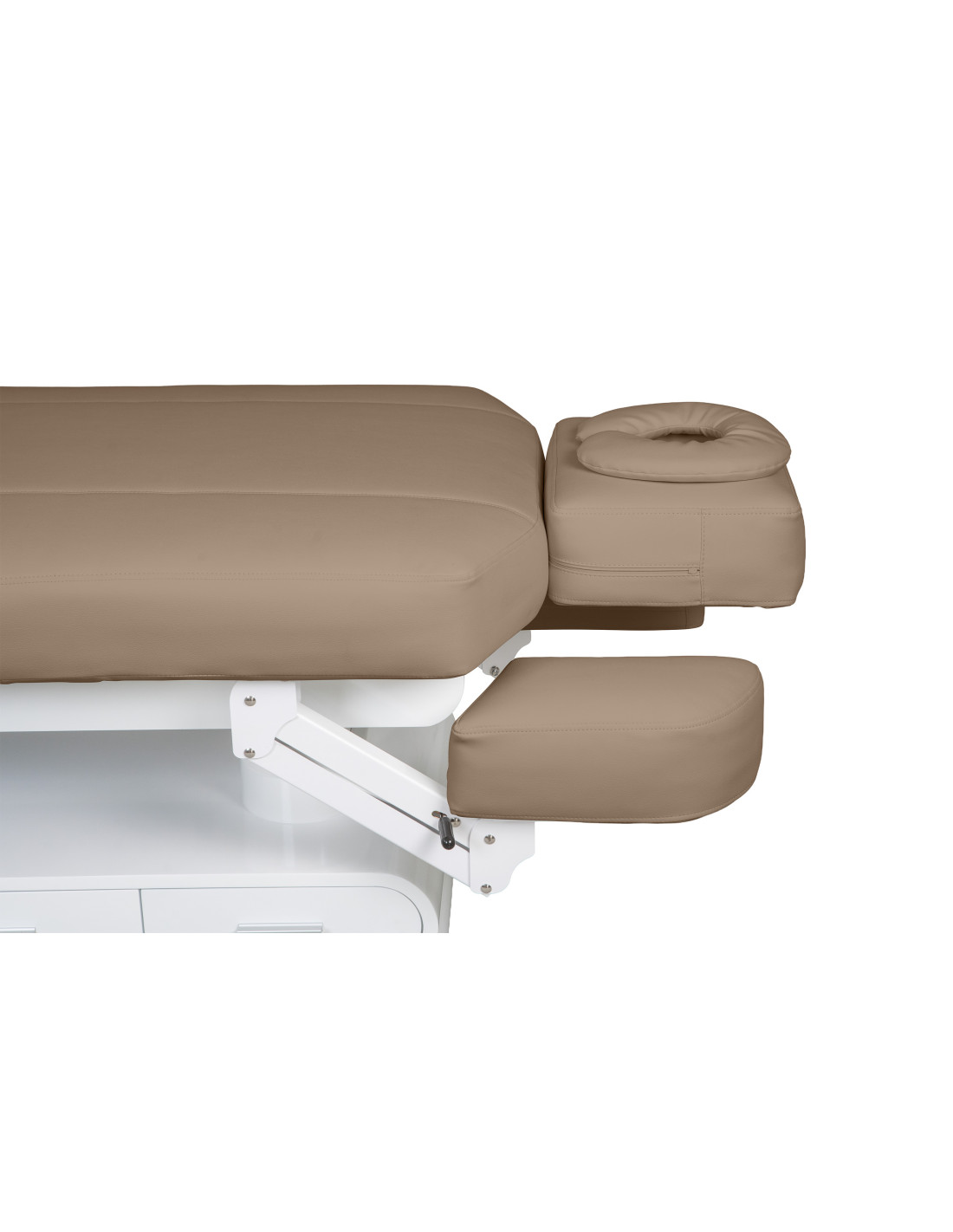 Table de Massage Électrique 4 Moteurs avec Chauffage & LED – Beige Professionnelle 