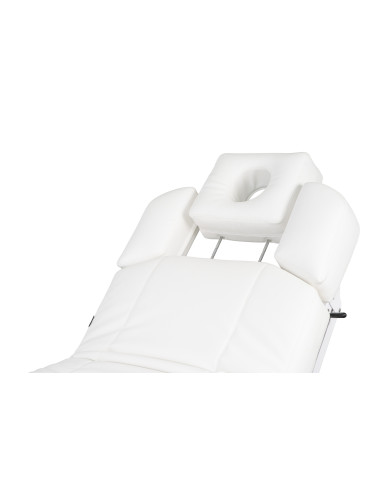 Table de Massage Électrique 4 Moteurs avec Chauffage & LED – Blanc 