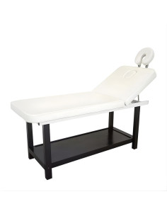 Table de Soins Fixe ROMBO en Bois Wengé – 2 Sections Professionnelle