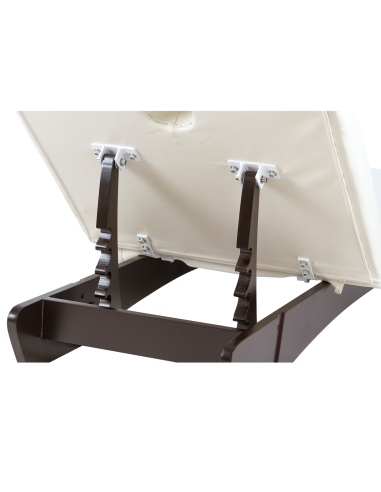Table de Soins Fixe DELTO en Bois Wengé – 2 Sections Professionnelle 